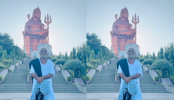 पूज्य मोरारी बापू ने नाथद्वारा में भगवान शिव की 369 फीट ऊंची प्रतिमा के किये दर्शन