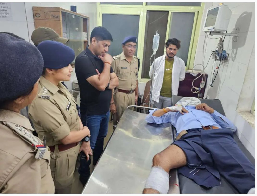 हरिद्वार पुलिस और बदमाश के बीच मुठभेड़, बदमाश को लगी गोली, अस्पताल में भर्ती