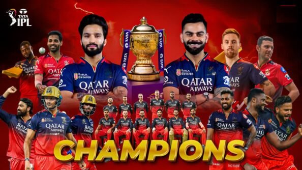 RCB बनी चैंपियन, पंजाब को हराकर जीता पहला आईपीएल खिताब, 17 सालों का सूखा खत्म कर ट्रॉफी की अपने नाम