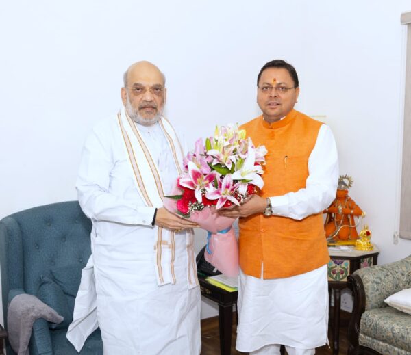 मुख्यमंत्री पुष्कर सिंह धामी ने की केंद्रीय गृह मंत्री अमित शाह से मुलाकात, साइबर सुरक्षा और राज्य विकास से जुड़े प्रमुख मुद्दों पर हुई चर्चा