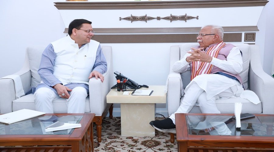 मुख्यमंत्री धामी ने केंद्रीय मंत्री खट्टर से की मुलाकात, जल विद्युत और आवास परियोजनाओं के लिए मांगी विशेष सहायता