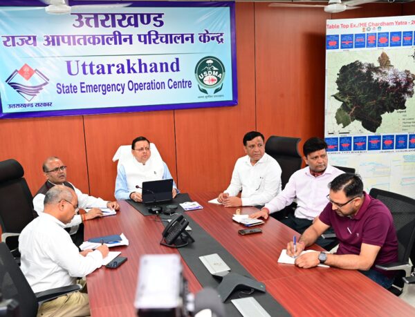 मानसून सीजन में सभी अधिकारी 24 घंटे अलर्ट मोड में रहें – मुख्यमंत्री पुष्कर सिंह धामी